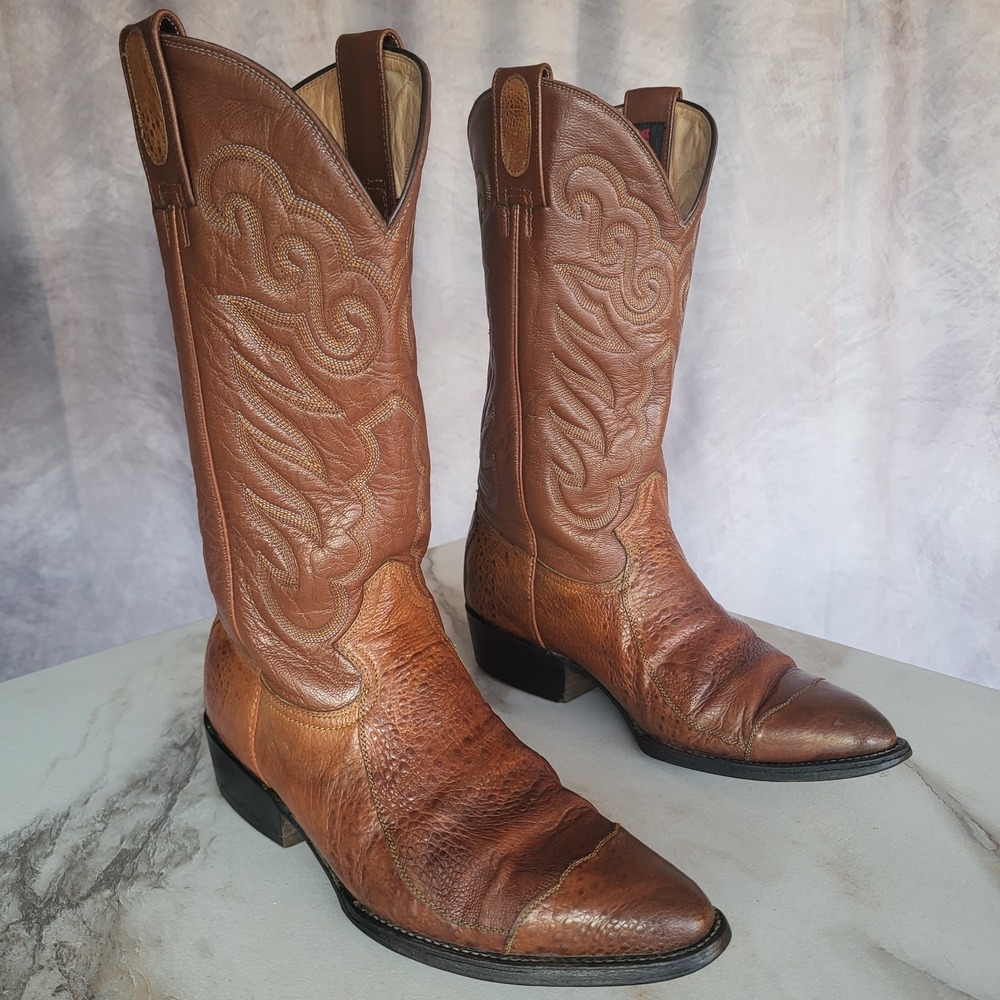 Montana African Bullfrog Western Cowboy Boots Men's Size 8.5 E